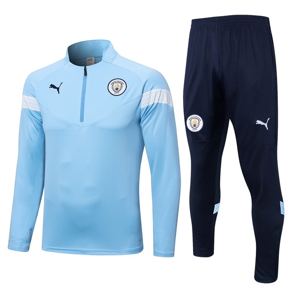 Felpa Allenamento Manchester City 22/23 Blu